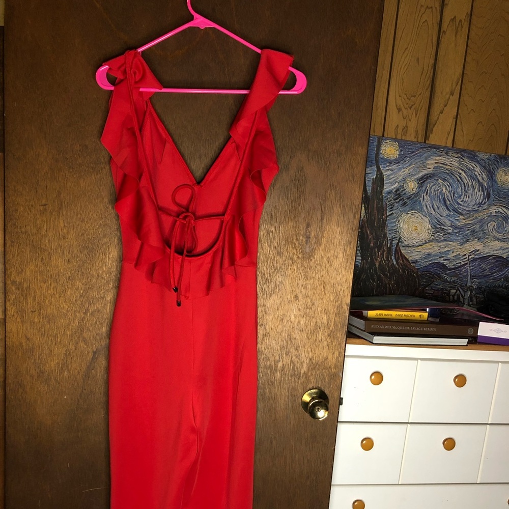 Open back jumpsuit